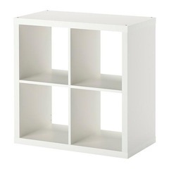 IKEA イケア シェルフユニット ホワイト 白 77x77cm b70351886 KALLAX カラックスの画像