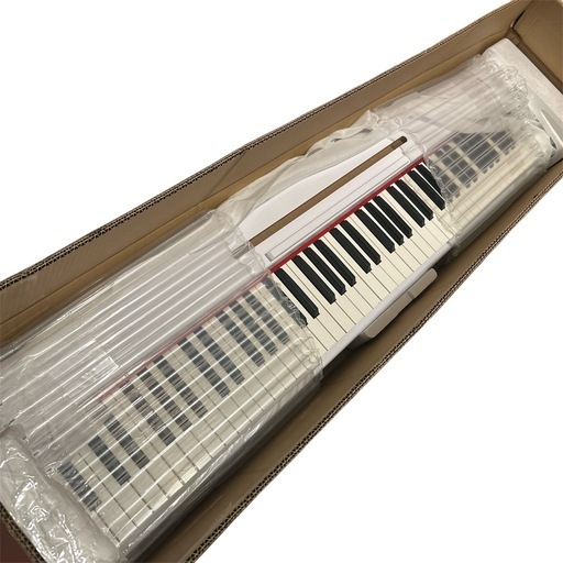 取引中！新品未使用　電子ピアノ 88鍵盤 卓上 木製 電子 ポータブル　ホワイト