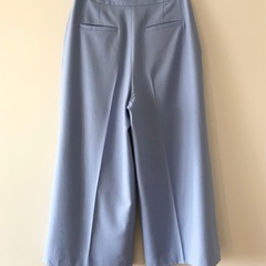 NOLLEY'S  ノーリーズ タックパンツ　ブルー ウールの画像
