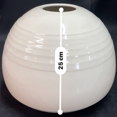 花瓶　銘有り　壺　高さ約25cm 幅28cm 花瓶 花器 壺 花入 白磁 陶器の画像