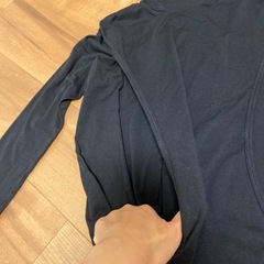 ベルメゾン　Hotcott 授乳トップス　M〜L ブラックタートルネック授乳服の画像