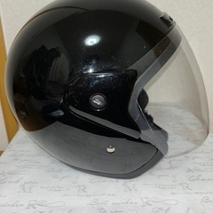 ブラック ジェットヘルメットの画像