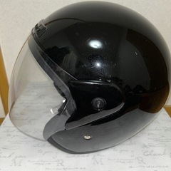 ブラック ジェットヘルメットの画像