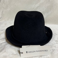 【新品タグ付】ヘレンカミンスキー　中折れ　ハット　ウールフェルト　アンゴラ　黒の画像
