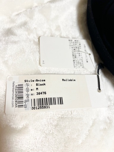 【新品タグ付】ヘレンカミンスキー　中折れ　ハット　ウールフェルト　アンゴラ　黒