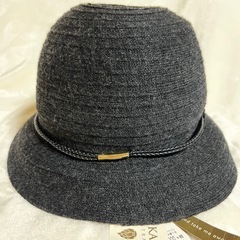 【新品タグ付】ヘレンカミンスキー　ハット　ウールフェルト　カシミヤ　ダークグレーの画像