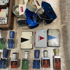 無料で差し上げます。店舗用品　大量の値札スタンプ　スタンプ台　まとめて引き取り希望の画像