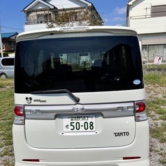 車検令和8年10月まで　激安　タントカスタム　スライドドア　ETC ナビ付きの画像
