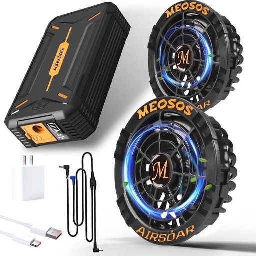 ⑥　30V 作業服対応 空調作業服 30000mAh ファンバッテリーセット 大容量　サイクリング　ツーリング　海水浴　海　海岸　夏