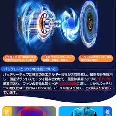 ⑥　30V 作業服対応 空調作業服 30000mAh ファンバッテリーセット 大容量　サイクリング　ツーリング　海水浴　海　海岸　夏の画像