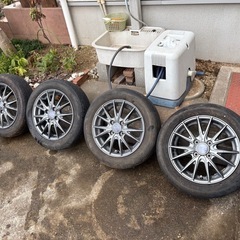 ハイゼットバン等に！ 14インチ ダークグレー 5本スポークホイールセットの画像