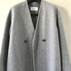 NOLLEY’S  ノーリーズ　コート　グレー ウール100%の画像