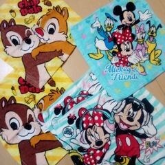 紐付きタオル 9枚セット ディズニー柄 記名あり5枚と記名なし4枚の画像