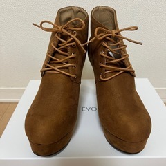未使用レディース☆レースアップブーツの画像