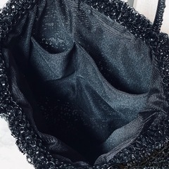 【未使用品】ANTEPRIMA アンテプリマ スクエア グリッター ワイヤーバッグ エナメルブラックの画像