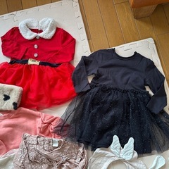 【80cm】ベビー服 靴 スタイ 秋冬 女の子 まとめ売り H&M UNIQLOの画像
