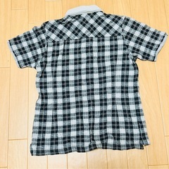 値下げ交渉OK タケオキクチ ポロシャツ Mサイズ 黒白グレー チェック柄 早い者勝ちの画像