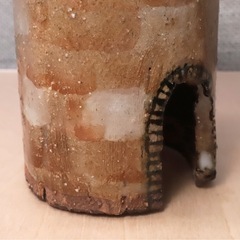 かわら屋根の小さなおうち 陶器 オブジェ 手作り ハンドメイドの画像