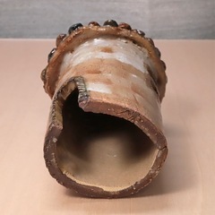 かわら屋根の小さなおうち 陶器 オブジェ 手作り ハンドメイドの画像