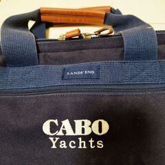 CABO YACHTS / ランズエンド製　カボ艇搭載 キャンバス素材 ブリーフケース/小物用バッグ 程度良好 中古品の画像