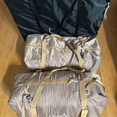 2room tent ADO-3 アルペンアウトドアーズ アルペンAOD3ツールームテント ◎別売りの専用グランドシートとインナーマット付き(14,990円)※1度しか使用していませんの画像