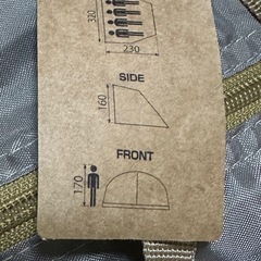 2room tent ADO-3 アルペンアウトドアーズ アルペンAOD3ツールームテント ◎別売りの専用グランドシートとインナーマット付き(14,990円)※1度しか使用していませんの画像