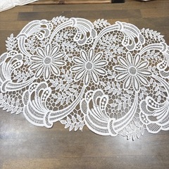 テーブルクロス　ヨーロピアンレース　30×45㎝　敷物　コーヒーテーブル　21の画像