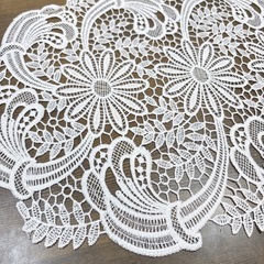 テーブルクロス　ヨーロピアンレース　30×45㎝　敷物　コーヒーテーブル　21の画像