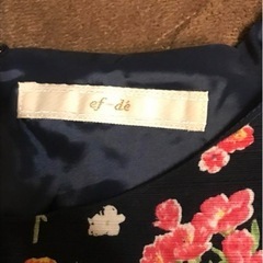 ②ワンピース　ef-de 花柄の画像