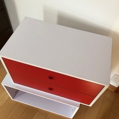 棚　（引き出し×1と棚×1）の画像