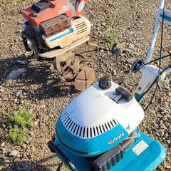 2台まとめて管理機　不動　ジャンク部品取り