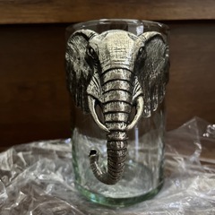未使用品 南アフリカで頂いたグラスの画像