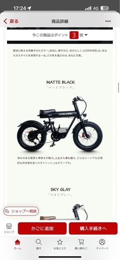 残り12時間　美品COSWHEEL｜電動アシスト自転車