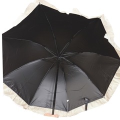 折りたたみ傘　傘　フリル　白　日傘　晴雨兼用　ロリータ　ホワイト　39の画像