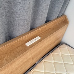 ニトリ　シングルベッド・マットレスセットの画像