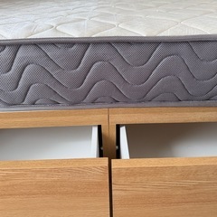 ニトリ　シングルベッド・マットレスセットの画像