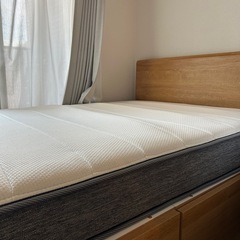 【セミダブルベッド】マットレス・収納引き出し付の画像
