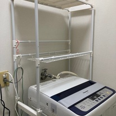 【中古】パナソニック洗濯機➕洗濯機ラックの画像