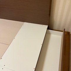 決まりましたニトリ　ダブルベットフレーム　収納ありの画像