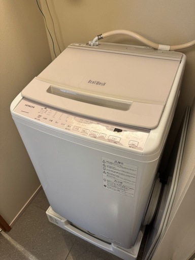 HITACHI 日立 8.0kg 全自動洗濯機 BW-V80H 2022年製
