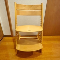 木製キッズチェア　ハイチェア の画像
