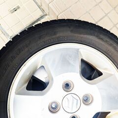 スタッドレスタイヤ　SUZUKI純正ホイール　４本セット　155/65R13の画像