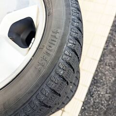 スタッドレスタイヤ　SUZUKI純正ホイール　４本セット　155/65R13の画像