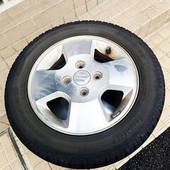 スタッドレスタイヤ　SUZUKI純正ホイール　４本セット　155/65R13の画像