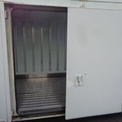 トラックコンテナ 箱 3250x1830x2000 横扉付 アルミバン 冷凍冷蔵 保冷 倉庫 物置 ガレージ コンテナハウス 愛媛よりの画像