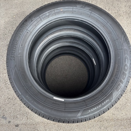 中古サマータイヤ ほぼ使用無し！2025年製 ブリヂストン ECOPIA 155