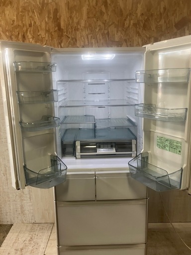 J443⭐️引き取り&配達1階限定！　日立　2019年製　6ドア　ノンフロン冷凍冷蔵庫