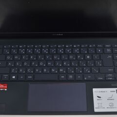 中古ノートパソコン ASUS ZenBook 14 UM425IA Windows11+office AMD Ryzen 7 4700U/メモリ16GB/SSD512GB/14インチ/無線内蔵/webカメラ搭載の画像