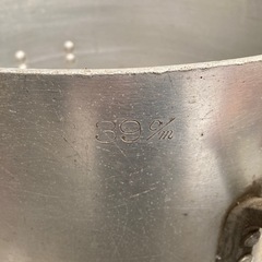 寸胴鍋　アルミ製　中古品の画像