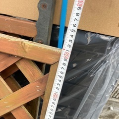 【受付終了】ラチスフェンス　ウッドパーテーション　現場引き上げ品　差し上げます　900×1800の画像